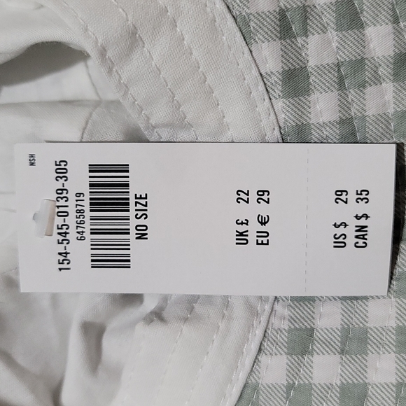 Abercrombie & Fitch Bucket Hat, Green and White, OS - Picture 5 of 5